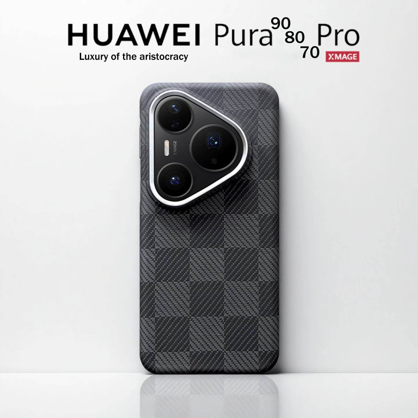 Huawei Pura 70 - 100%純正ケブラー・アラミド繊維製スマホケース Huawei Pura 70 80 Ultra