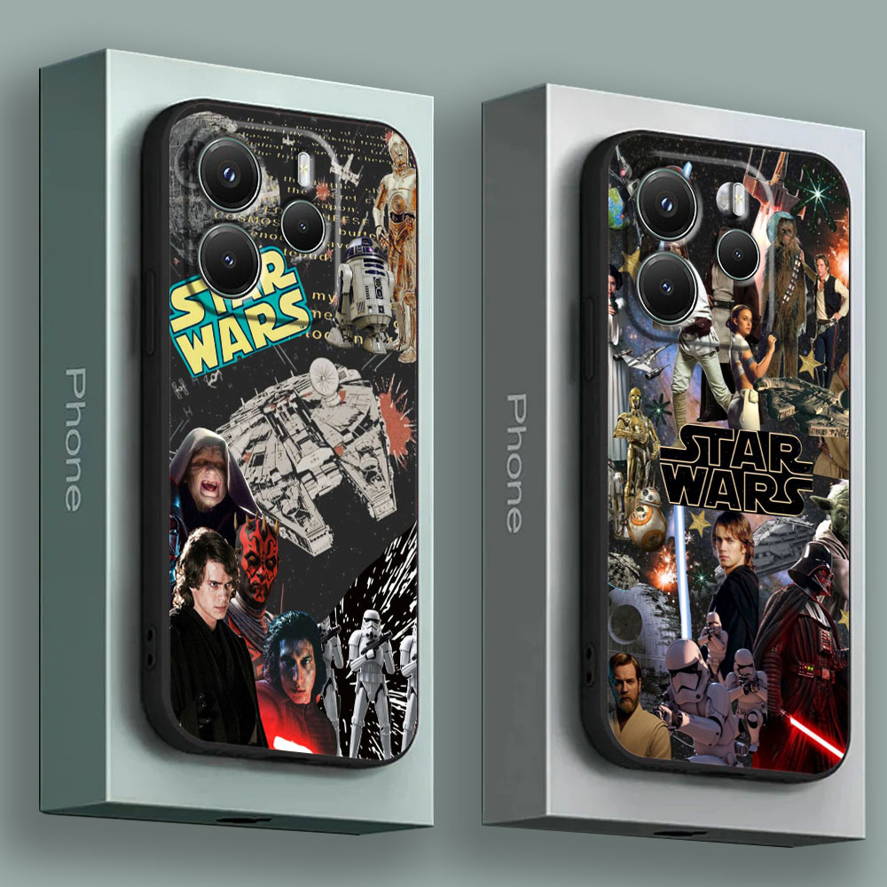 Xiaomi Redmi Note 13 - Redmi 15C 14C 13C 12C用スマホケース、バックカバー、S-Starwars カイロレン