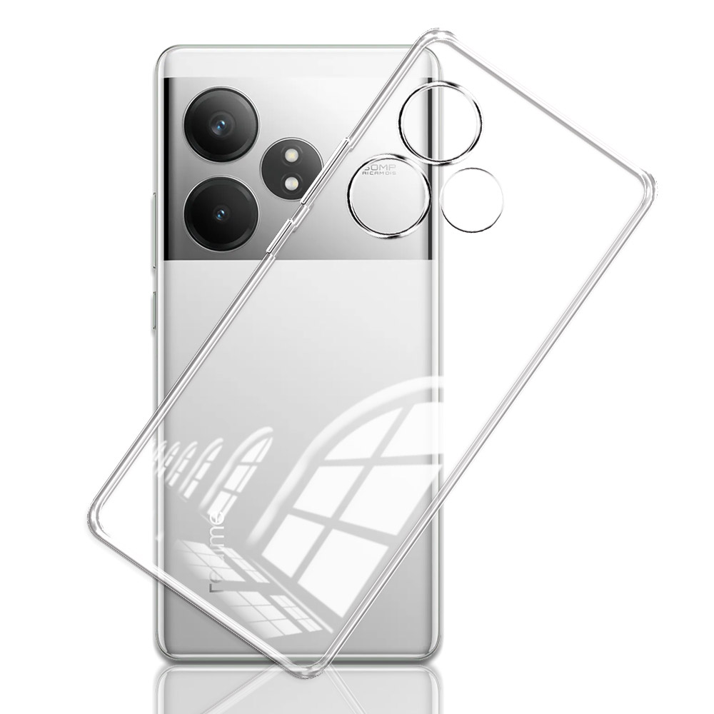 Realme Gt 6 - Realme gt 6t用の柔らかく透明なシリコンケース,耐衝撃性のバックカバー,neo 6 se用
