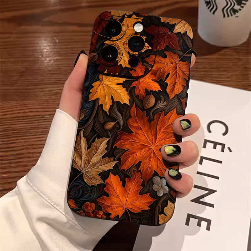 Xiaomi Poco X6 - 秋の紅葉柄スマホケース Xiaomi Poco X7 Pro、Poco M6