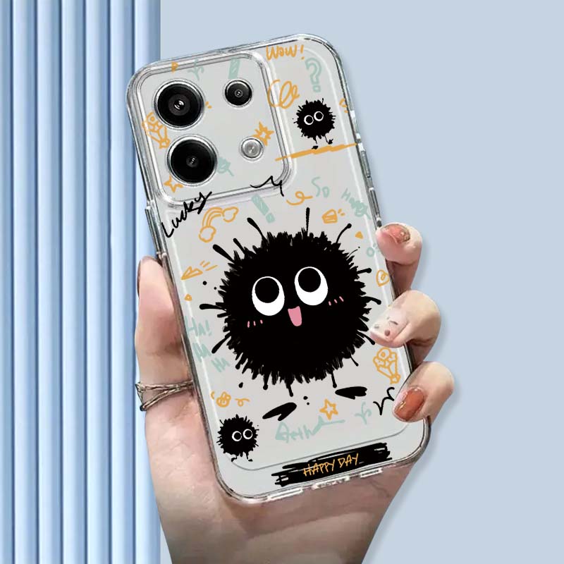 Xiaomi Poco X6 - かわいい石炭ボールパターン Xiaomi Mi Poco F2 F3