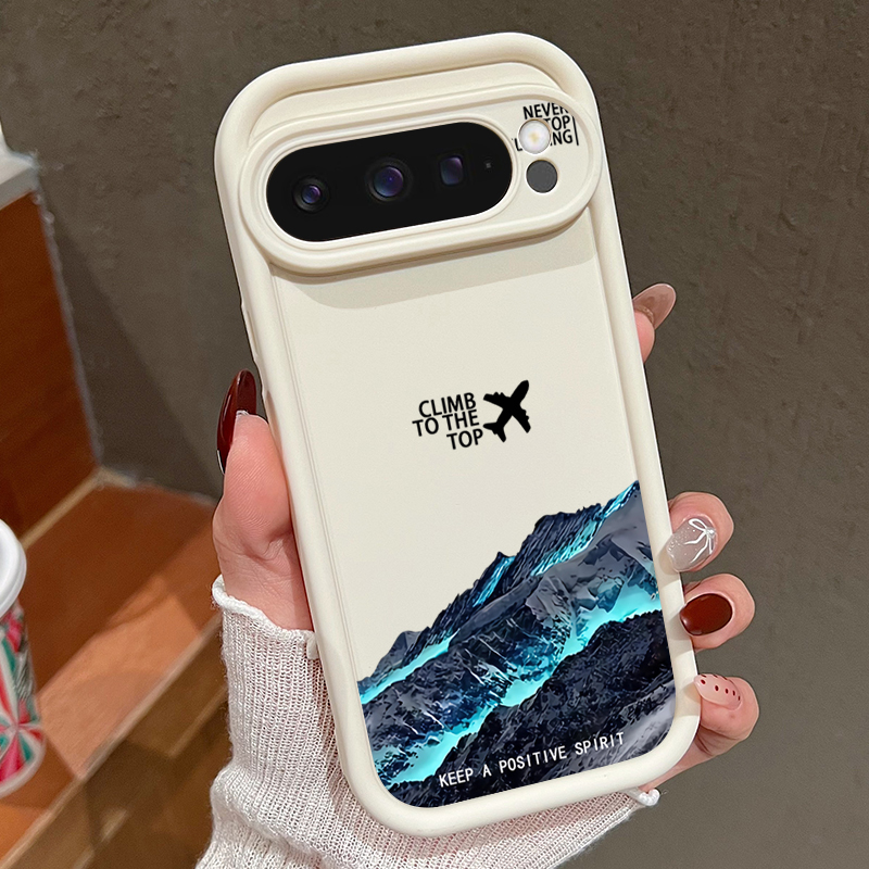 Google Pixel 8A - 飛行機雪山柄スマホケース Google Pixel 10 9 8