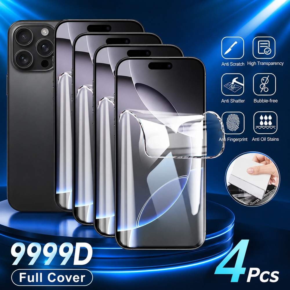 Realme Gt 6 - Realme GT Master、GT3、GT5、GT6、GT6T用ハイドロゲルフィルム4枚セット、Realme GT7、GT7T、GT7 Pro、GT8、GT8 Pro