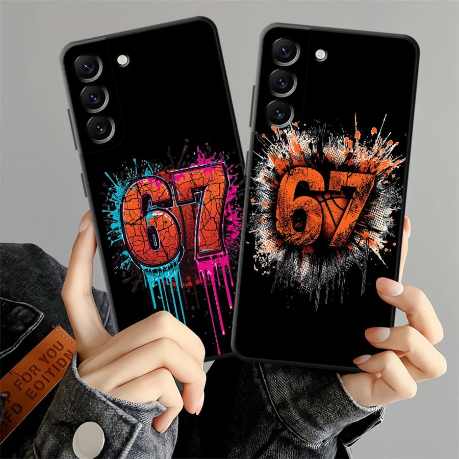 Samsung Galaxy A55 - グラフィティバスケットボール67ケース Samsung Galaxy A57 A15 A73