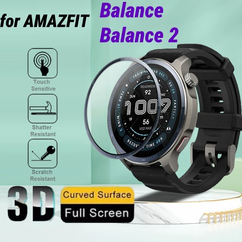 Curved Edge Screen - 3 個の 3D カーブエッジスクリーンプロテクター Amazfit Balance