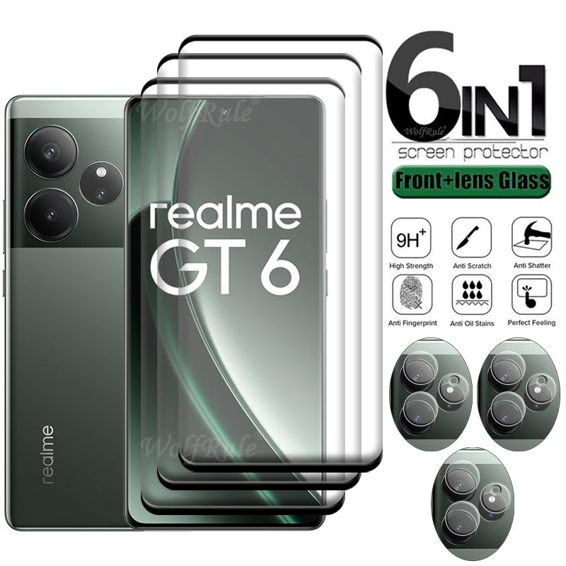 Realme gt 6 in 1強化ガラススクリーンプロテク - Realme Gt 6 のレビューと価格