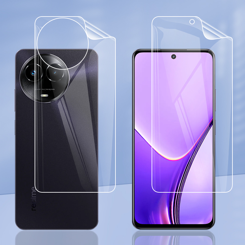 Realme用ソフトスクリーンプロテクターフィルム,クリアt - Realme C67 のレビューと価格
