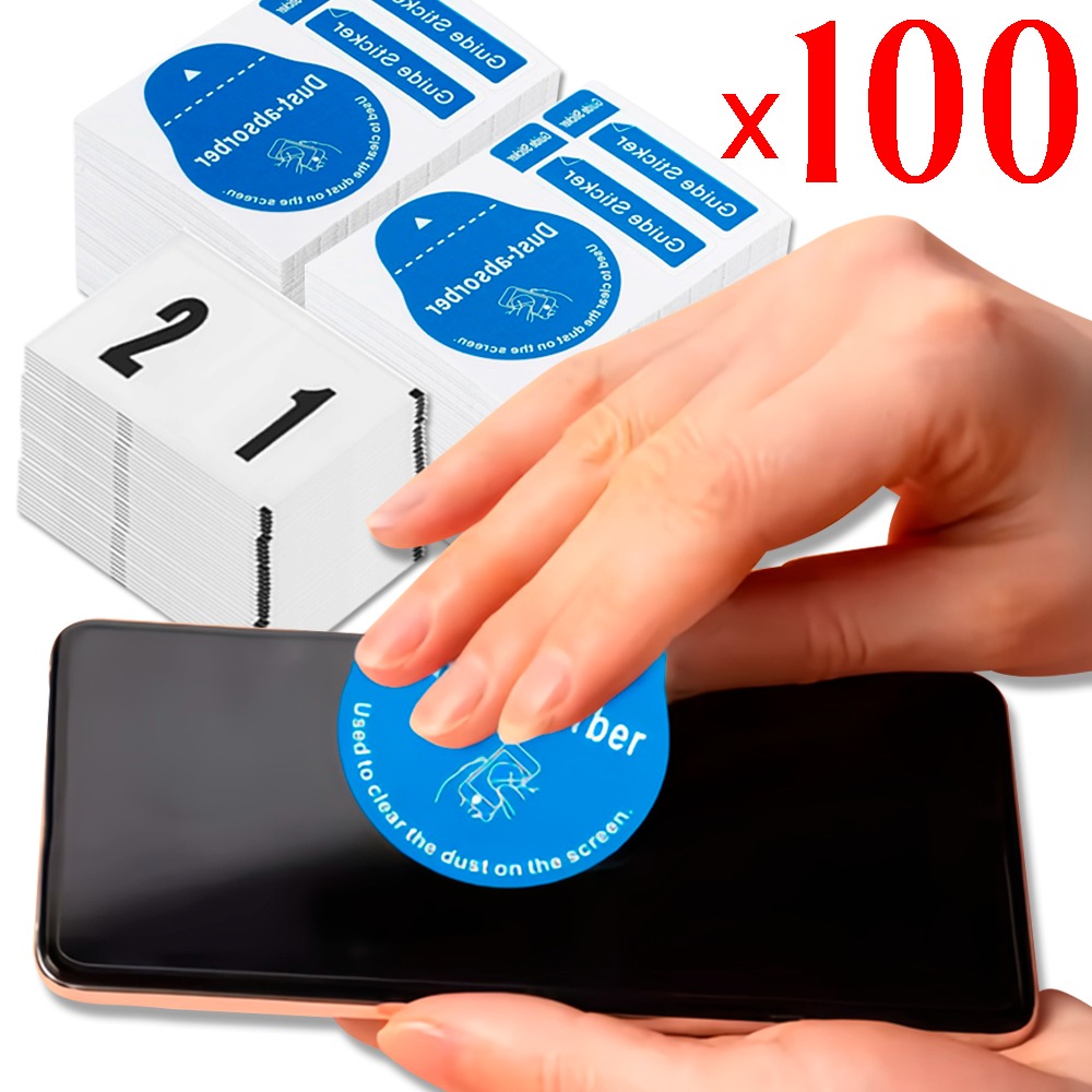 100/1 個のほこり除去携帯電話画面クリーニングツールすべ - Dust Removal Sticker のレビューと価格