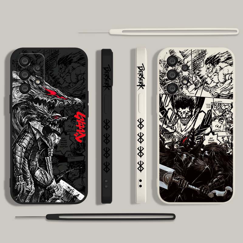 ホットアニメ「ベルセルク」ゾッド・ガッツ柄のSamsung  - Samsung Galaxy A55 のレビューと価格