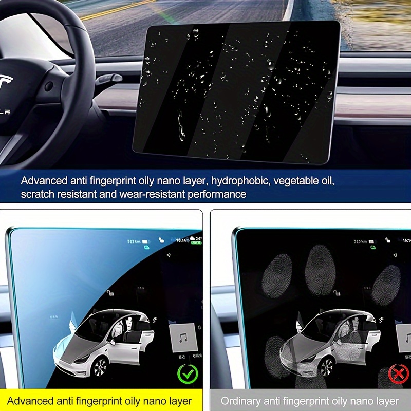強化ガラススクリーンプロテクター テスラ モデルY YL 2 - Matte Anti Glare Screen のレビューと価格