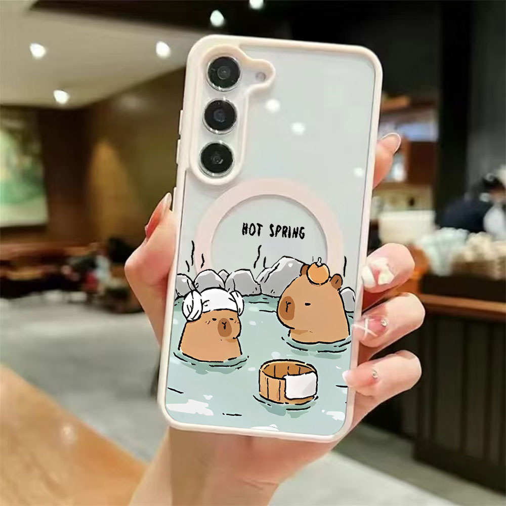 カラートランスペアレント磁気吸着スマホケース Samsung - Samsung Galaxy S24 のレビューと価格
