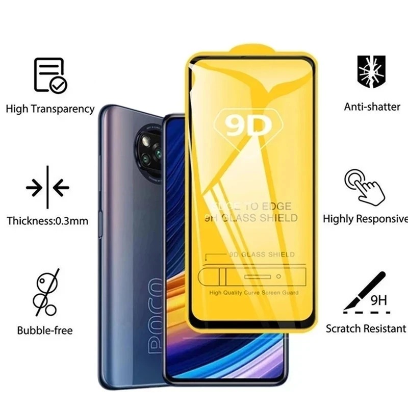 Realme用フルカバー保護ガラス,9dスクリーンプロテクタ - Realme C67 のレビューと価格